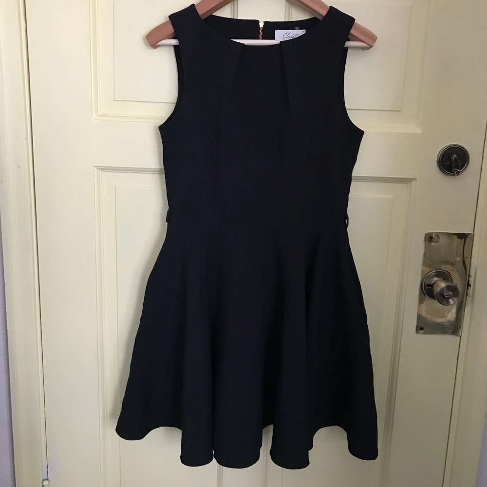 ModCloth Blk Fit&Flare Dress w/ Pockets 14UK/10US